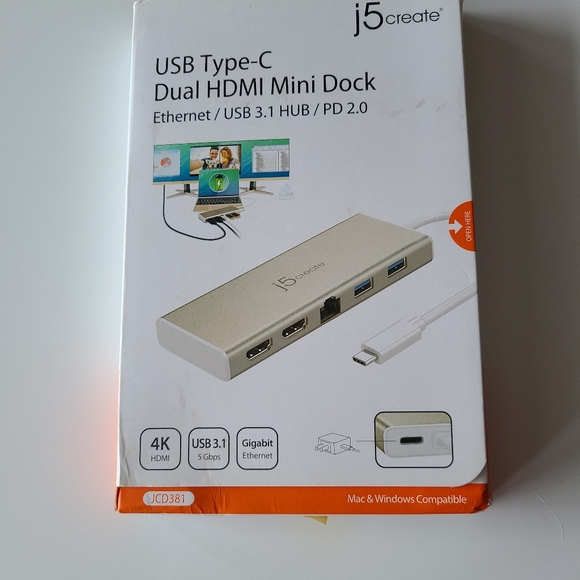 J5 Create USB type C mini dock - Picture 1 of 4